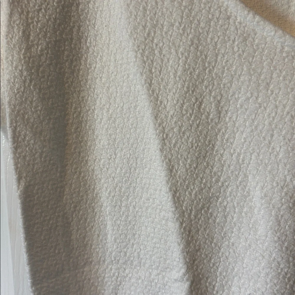 Textured White Blouse